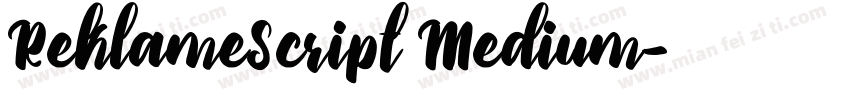 ReklameScript Medium字体转换